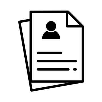Initiativbewerbung Icon Schwarz Transparent